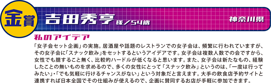 金／吉田秀亨様／神奈川県